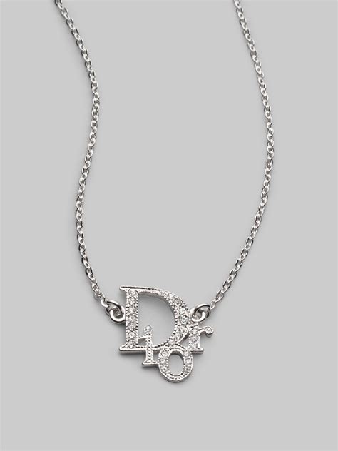 dior pendant necklace.